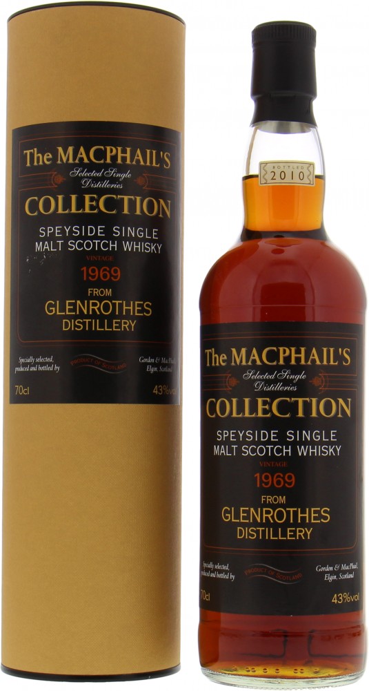 Glenrothes - 1969 The MacPhail's Collection 43% 1969 In Original Container