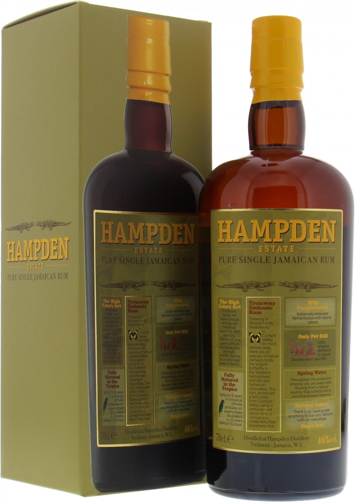 Hampden - Hampden Pure Single Jamaican Rum 46% NV In Original Box