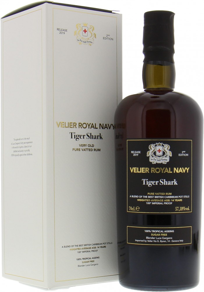Velier  - Royal Navy Very Tiger Shark 57.18% NV In Original Box