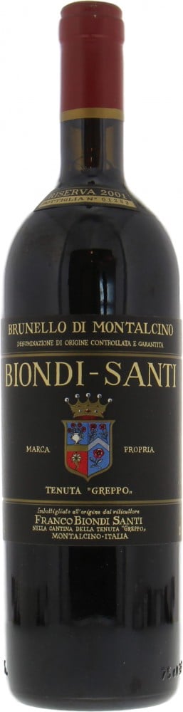 Biondi Santi - Brunello Riserva Greppo 2001 Perfect