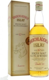Bruichladdich - 10 Years Old Creme Label Red Letters golden ISLAY 40% NV