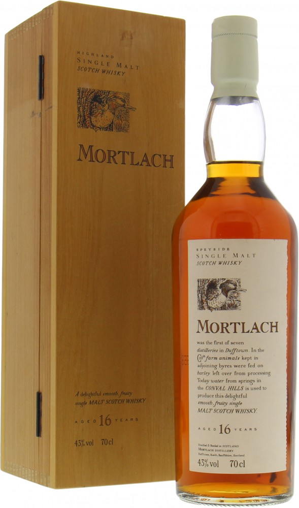 Mortlach - 16 Years Old Flora & Fauna 43% NV IN Original Wooden Case