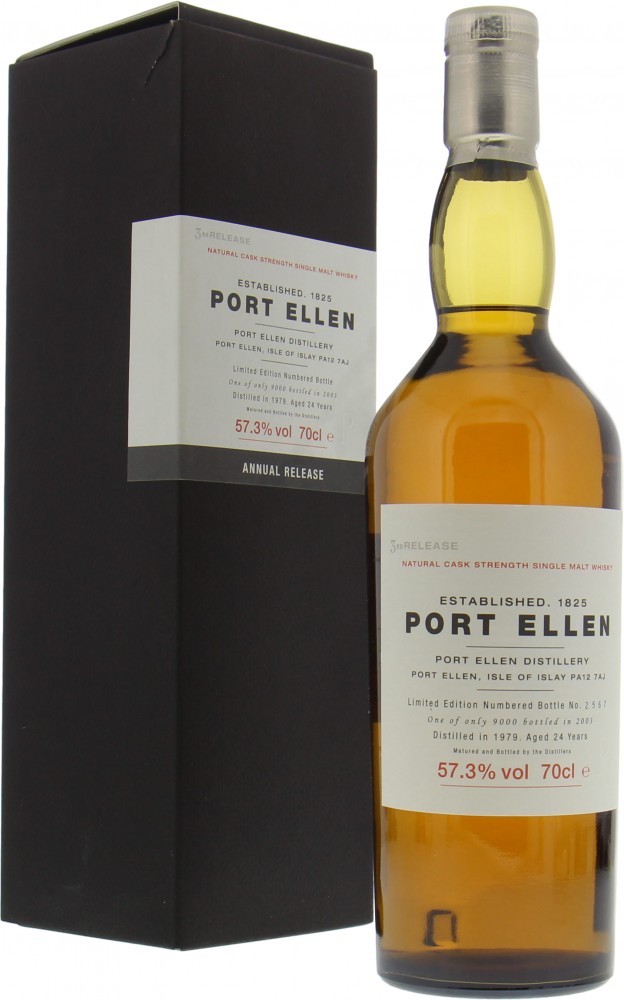 Port Ellen - 3rd Annual Release 24 Years Old 57.3% 1979 In Original Container 10008