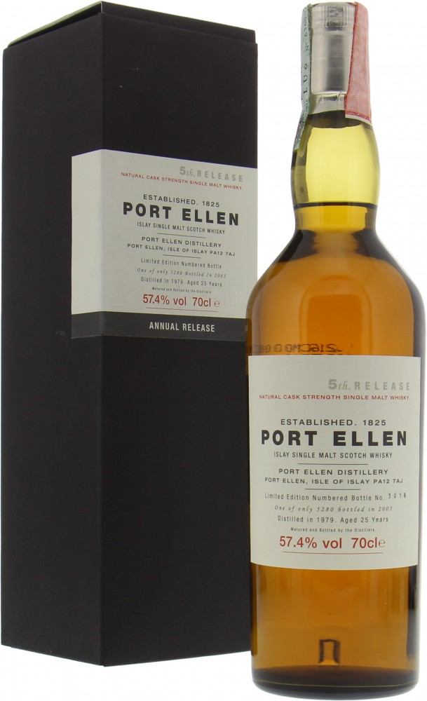 Port Ellen - 5th Annual Release 25 Years Old 57.4% 1979 In Original Container 10008