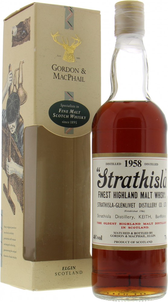 Strathisla - 1958 Gordon & MacPhail Licensed Bottling 40% 1958 In Original Box