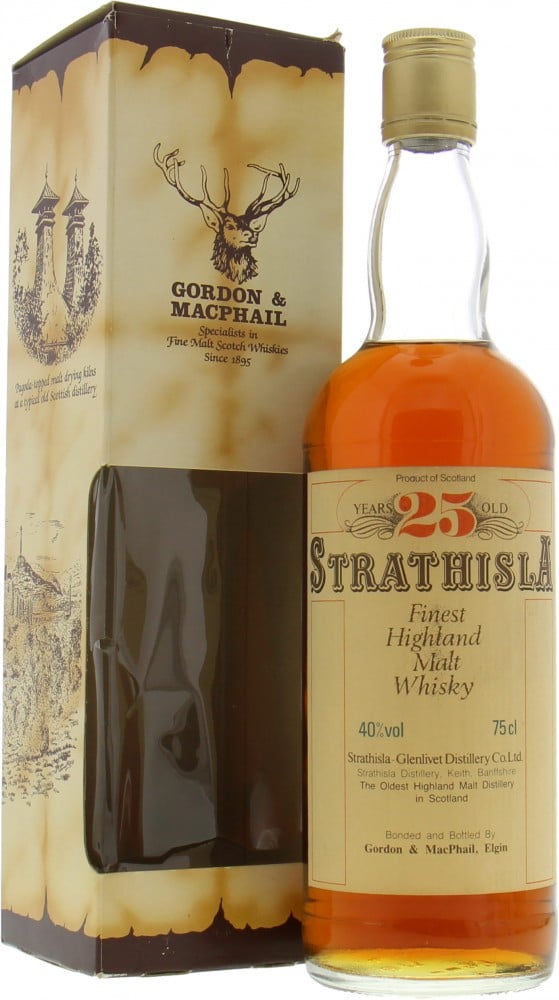 Strathisla - 25 Years Old Gordon & MacPhail Finest Highland Malt Whisky 40% NV In Original Box