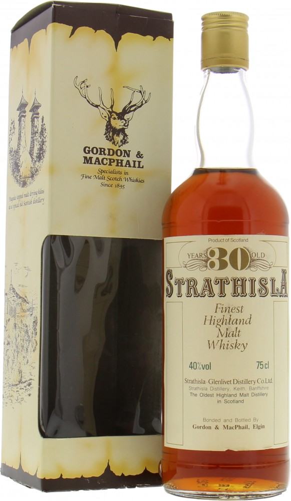 Strathisla - 30 Years Old Gordon & MacPhail Finest Highland Malt Whisky 40% NV In Original Box