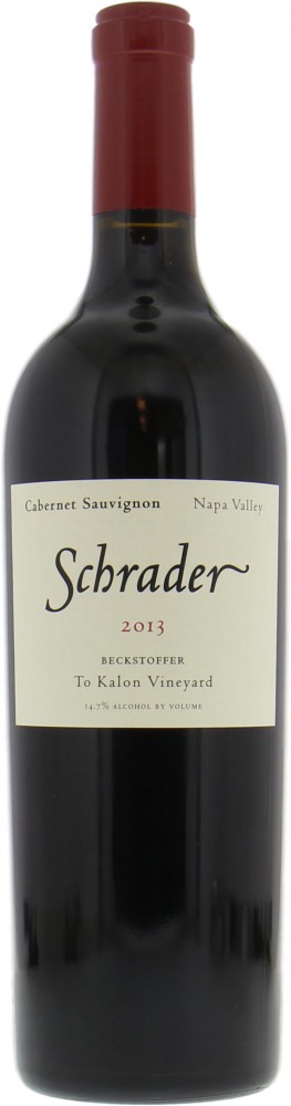 Schrader Cellars - Cabernet Sauvignon Beckstoffer to Kalon Vineyard 2013 Perfect