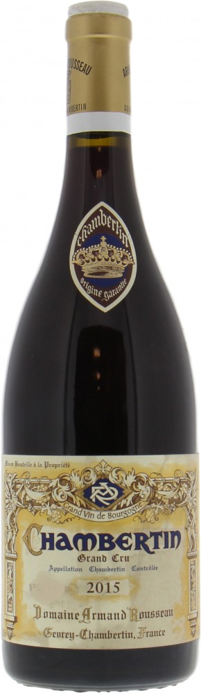 Armand Rousseau - Chambertin 2015 Perfect-serial number whitened for this picture