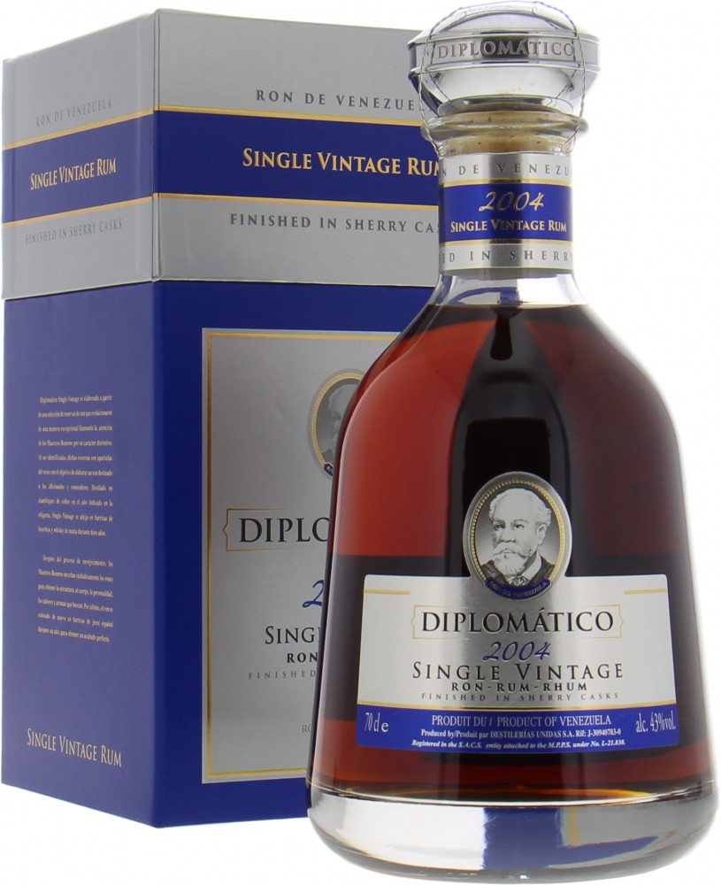 Diplomatico - Single Vintage Rum Sherry Cask Finish 2004 43% 2004 In Original Carton
