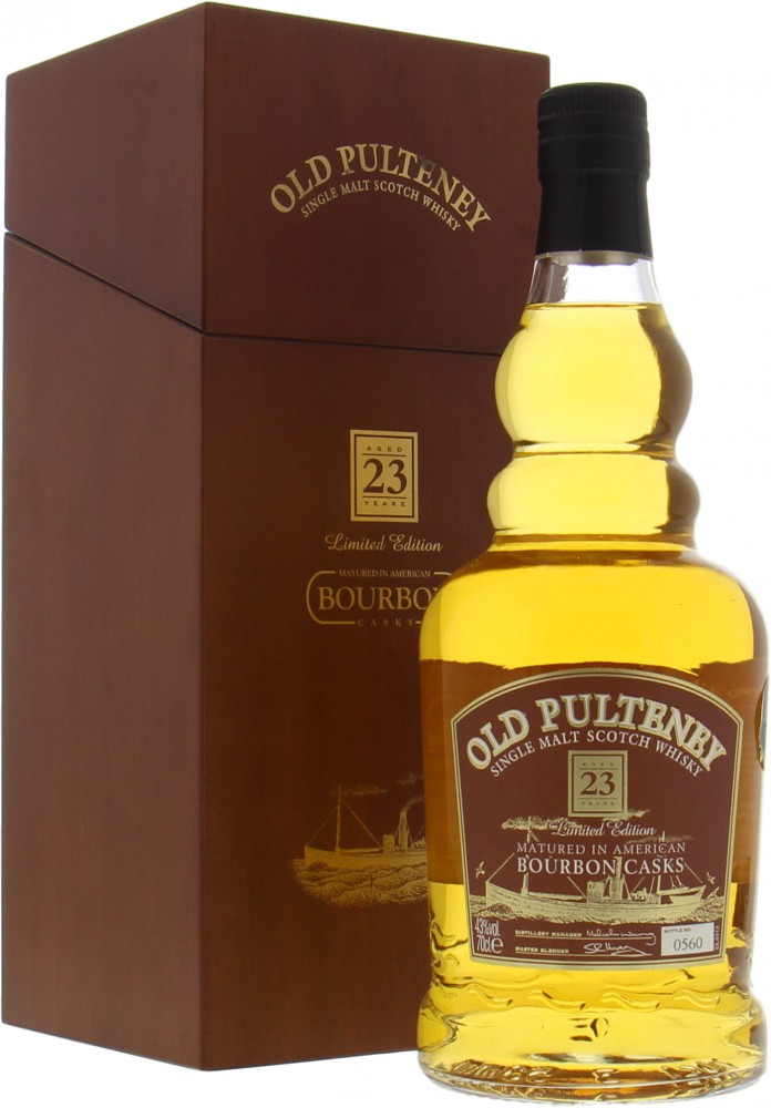 Old Pulteney - 23 Years Old Limited Edition Bourbon Casks 43% NV 10010