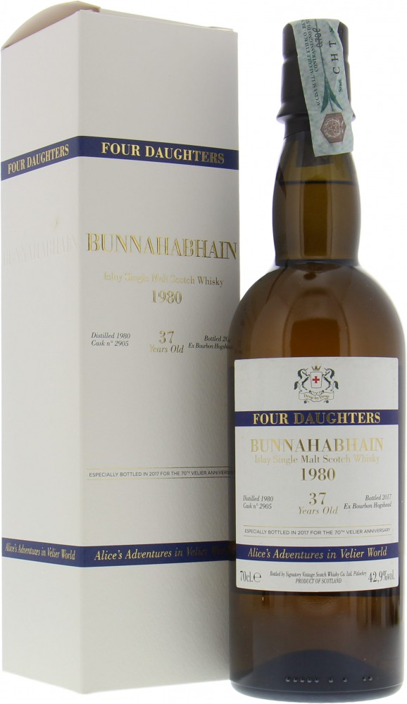 Bunnahabhain - 37 Years Old Signatory Vintage Anniversary Exclusive Cask 2905 42.9% 1980 10010