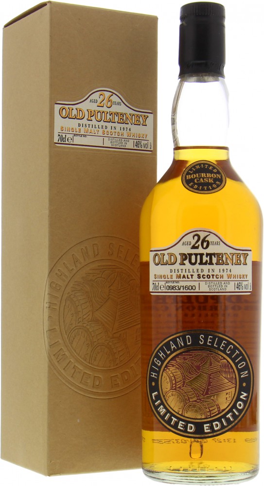 Old Pulteney - 1974 Highland Selection Limited Edition 26 Years Old 46% 1974 10010