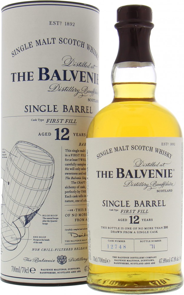 Balvenie - 12 Years Old Single Barrel 12748 47.8% NV In Original Container 10002
