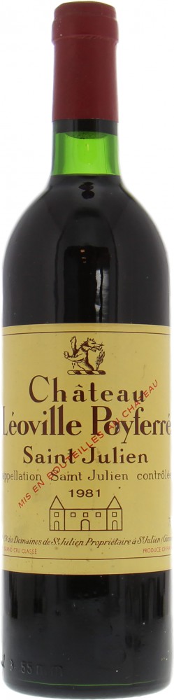 Chateau Leoville Poyferre - Chateau Leoville Poyferre 1981 High shoulder