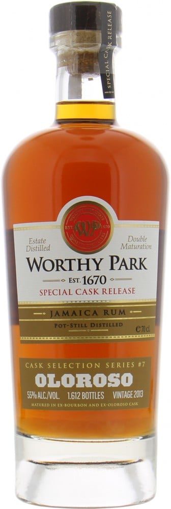 Worthy Park - Single Estate Olorosso Cask Selection 55% 2013 Perfect