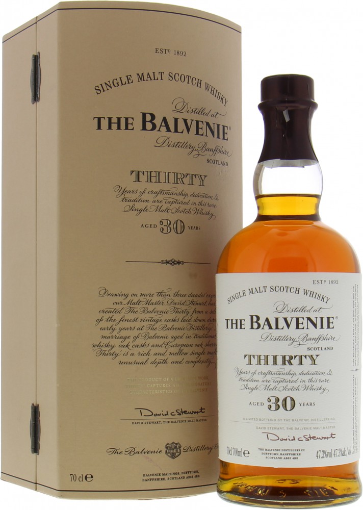 Balvenie - 30 Years Old 47.3% NV In Original Box