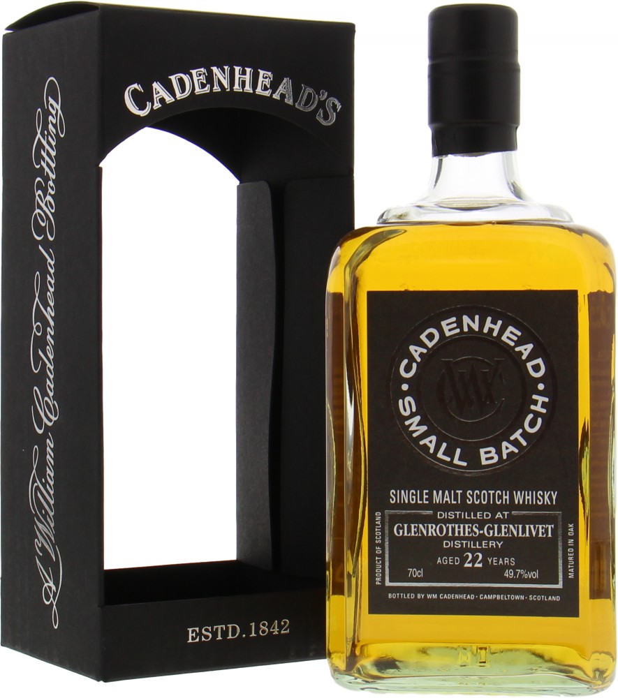 Glenrothes - 22 Years Old Cadenhead Small Batch 49.7% 1996 In Original Box
