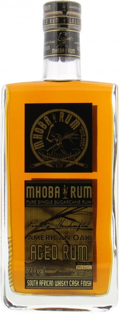 Mhoba Rum - American Oak Aged Rum 43% NV