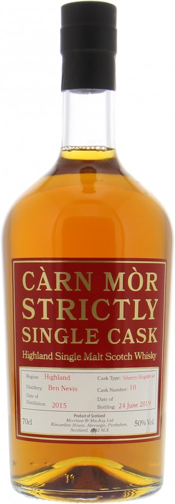 Ben Nevis - Càrn Mòr Strictly Single Cask 10 50% 2015 Perfect