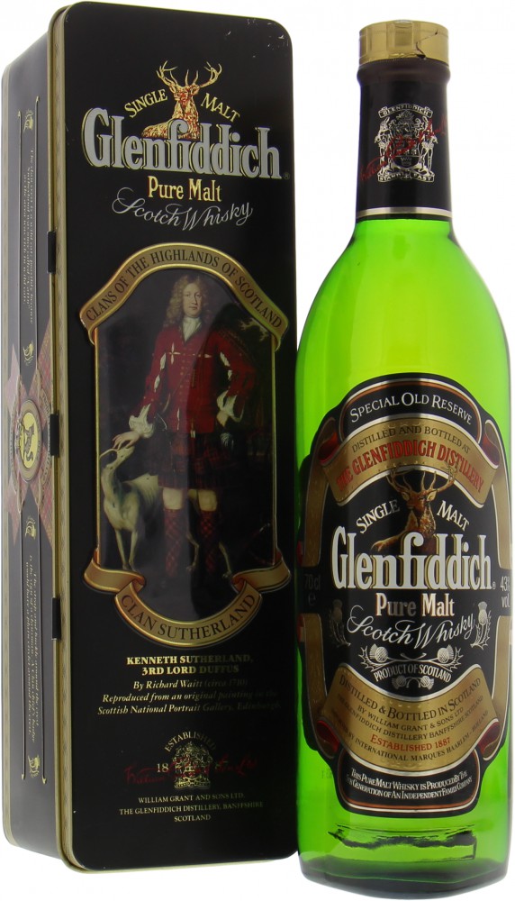 Glenfiddich - Clan Sutherland 40% NV In Orgiginal Tin Contianer