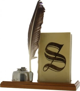 Glenrothes - 1975 Signatory Vintage Beige Ceramic Book Quill Pen 43% 1975