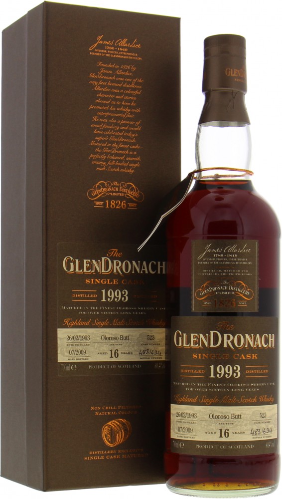 Glendronach - Single Cask Batch 1 Cask 523 60.4% 1993