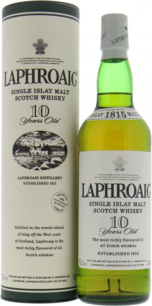 Laphroaig - 10 Years Old Feathered Crest Badge 43% NV Perfect