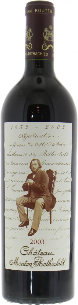 Chateau Mouton Rothschild - Chateau Mouton Rothschild 2003 From Original Wooden Case