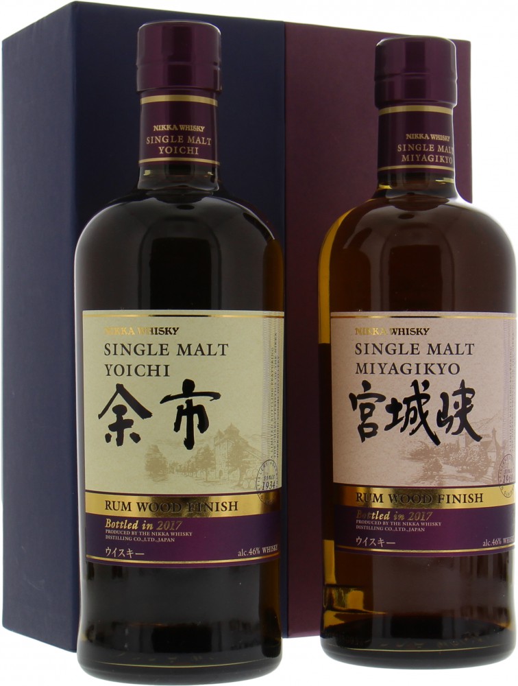 Yoichi - Miyagikyo & Yoichi Rum Wood Finish 46% NV In Original Box 10016