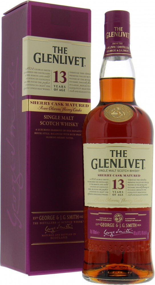 Glenlivet - 13 Years Old Sherry Cask Matured Taiwan Exclusive 40% NV In Original Box 10016
