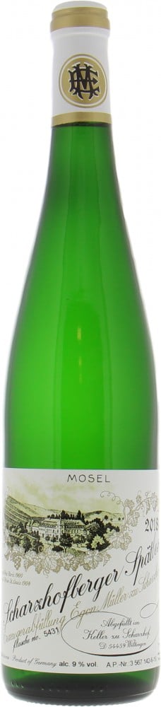 Egon Muller - Scharzhofberger Riesling Spatlese 2018 Perfect