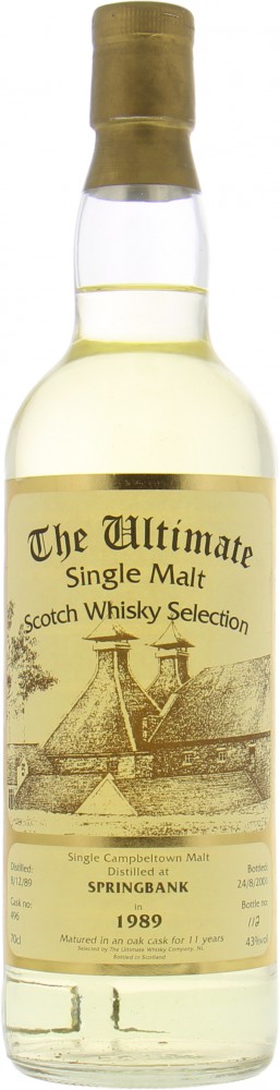 Springbank - 11 Years Old The Ultimate Cask 496 43% 1989