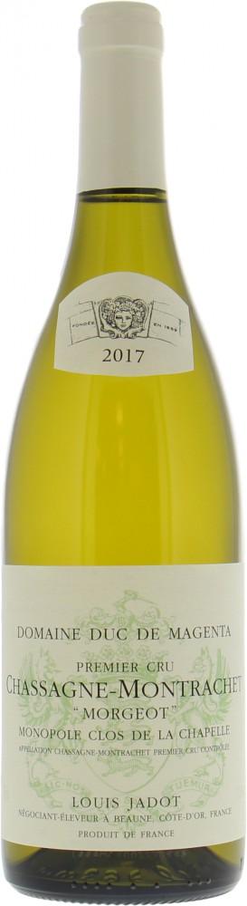 Jadot - Chassagne Montrachet Morgeot Clos de la Chapelle Blanc 2017 Perfect