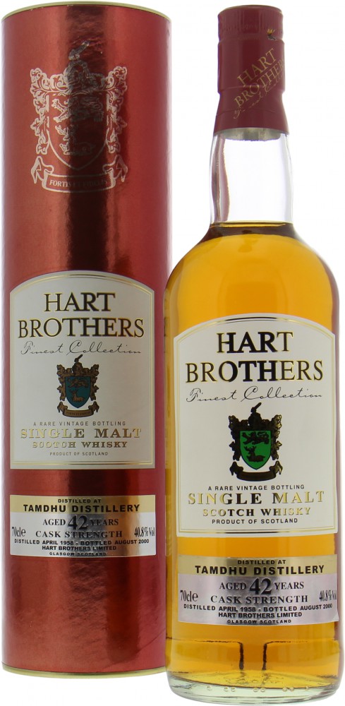 Tamdhu - 42 Years Old Hart Brothers Finest Collection 40.8% 1958 In Original Container
