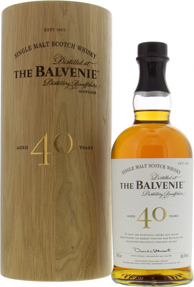 Balvenie - 40 Years Old  Batch 7 48.5% NV In Original Wooden Container