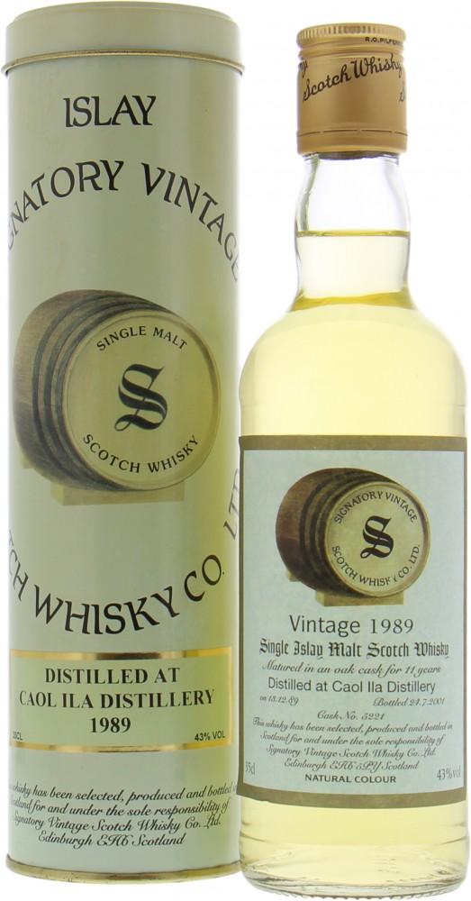 Caol Ila - 11 Years Old Signatory Vintage Cask 5221 43% 1989 In Original Container 10023