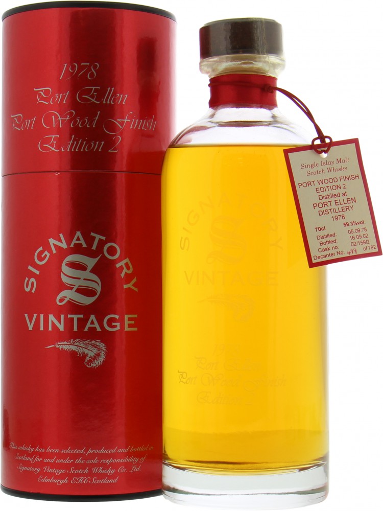 Port Ellen - 24 Years Old Signatory Vintage Decanter Collection Edition 2 Cask 02/159/2 59.3% 1978 Perfect 10023