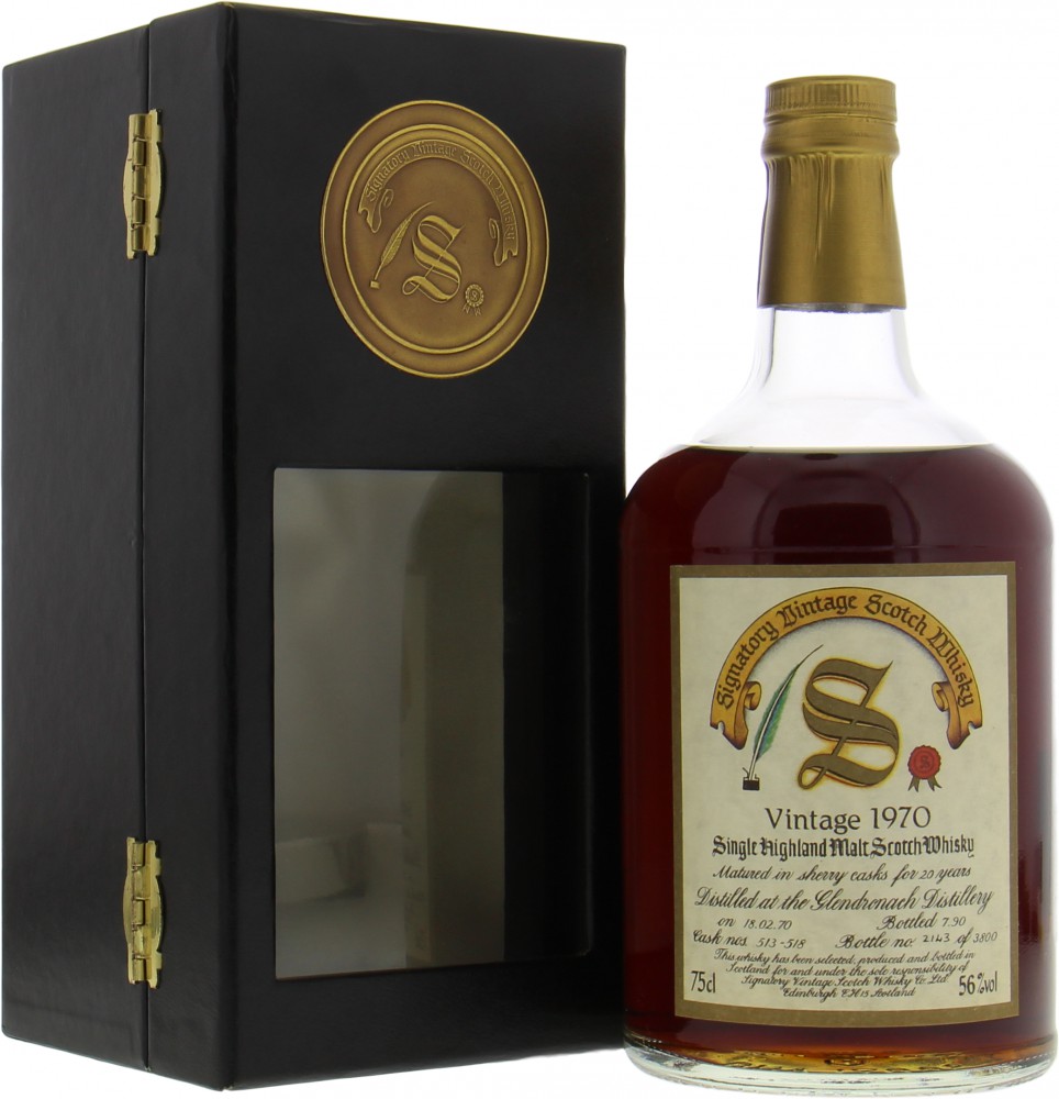 Glendronach - 20 Years Old Signatory Vintage Collection Dumpy Cask 513-518 56% 1970