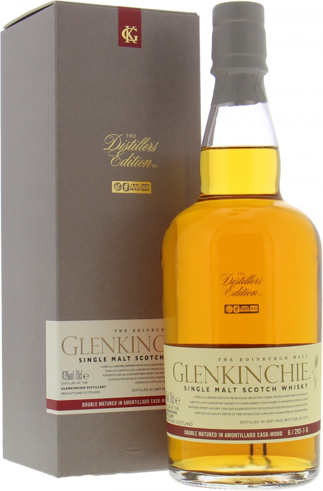 Glenkinchie - 12 Years Old The Distillers Edition 2019 43% NV In Original Container