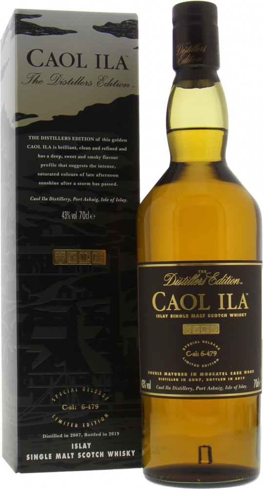 Caol Ila - 12 Years Old The Distillers Edition 2019 43% 2007 In Original Container
