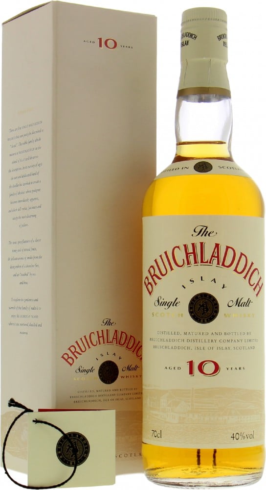 Bruichladdich - 10 Years Old Cream Label Red Letters 40% NV In Original Container