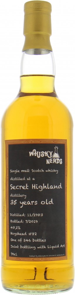WhiskyNerds - Secret Highland 35 Years Joint Bottling with Liquid Art Cask 82 48.2% 1983 NO OC