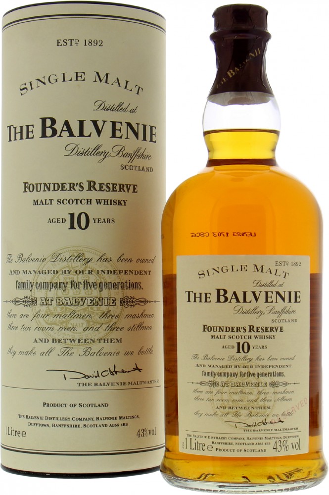 Balvenie - 10 Years Old Founder's Reserve 43% NV In Original Container