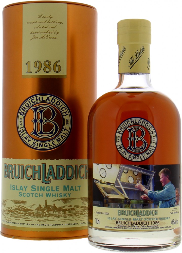 Bruichladdich - 19 Years Old LMDW 50th Anniversary Cask 2 46% 1986 In Original Container