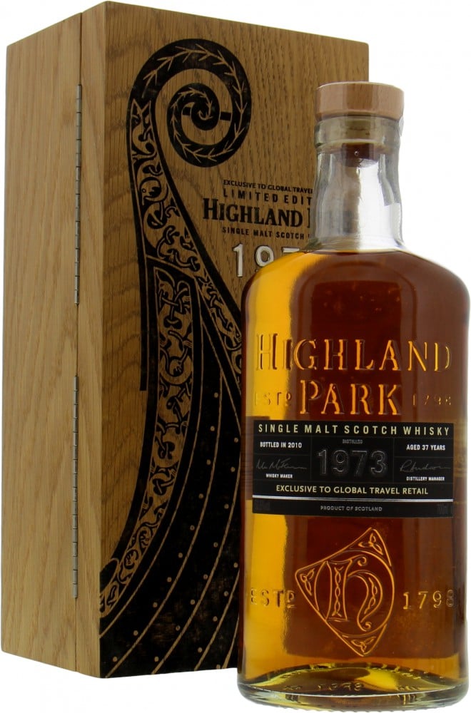 Highland Park - 37 Years Old 1973 Global Travel Retail 50.6% 1973 In Original Wooden Case 10025