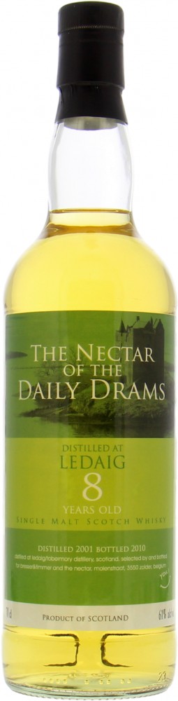 Ledaig - 8 Years Old The Nectar of the Daily Drams 61% 2001 No Original Box