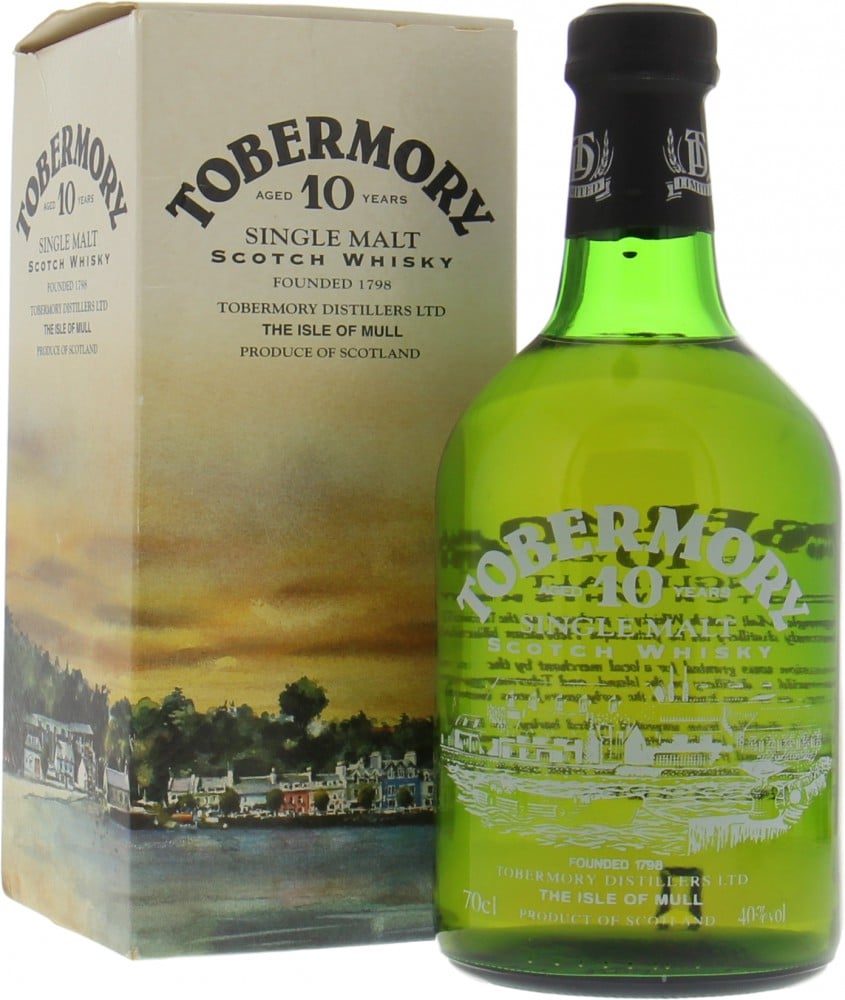 Tobermory - 10 Years Old Dumpy 2002 Glass print label 40% NV