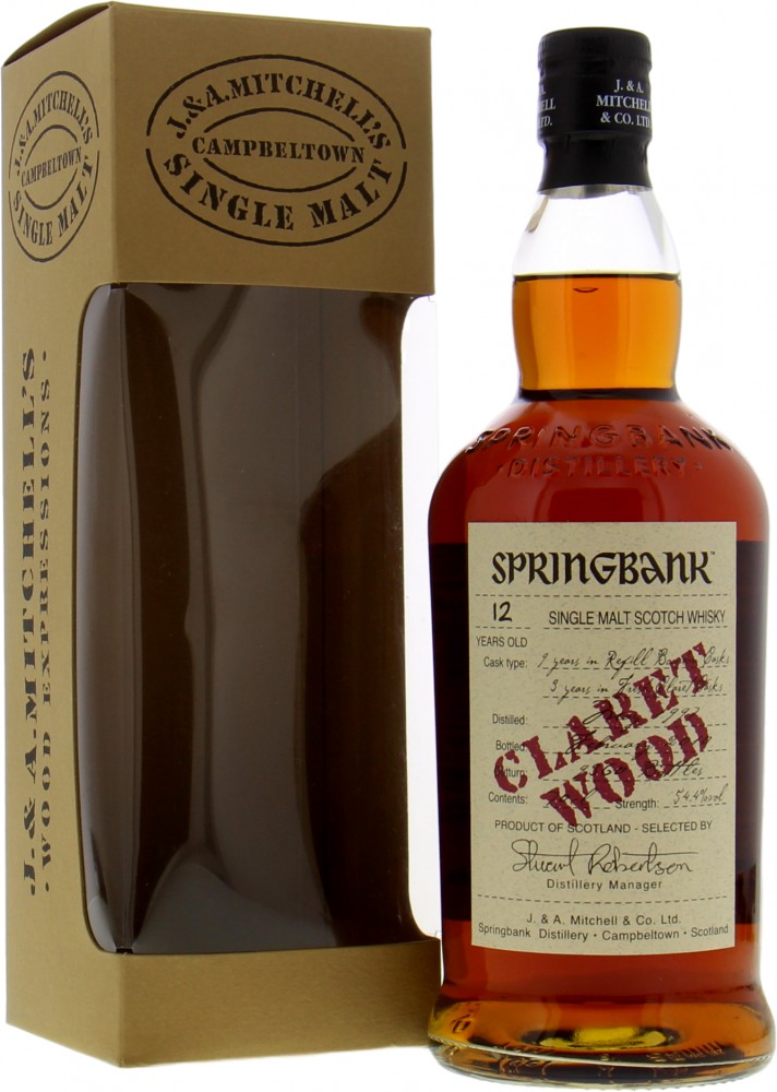 Springbank - 12 Years Old Claret Wood 54.4% 1997 In Original Box