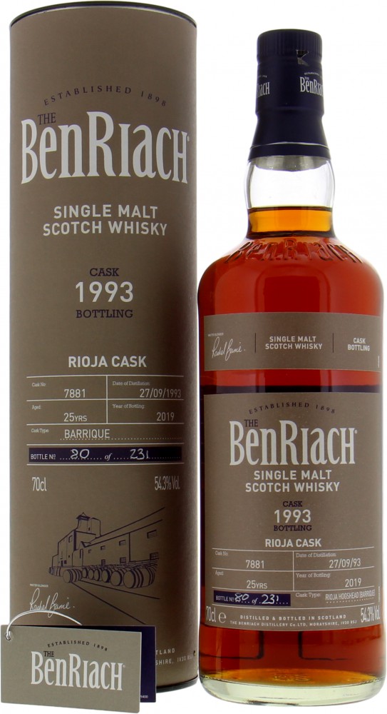 Benriach - 25 Years Old Batch 16 Cask 7881 54.3% 1993